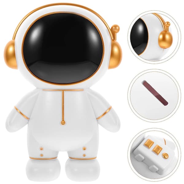 [2F]Spaceman Spargris Astronaut Spargris Leketøy Astronaut Figur Ornament for Gutter Jenter