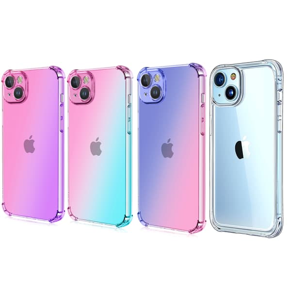 [2F]iPhone 15 - Smart beskyttelsesdeksel i silikon Transparent transparent