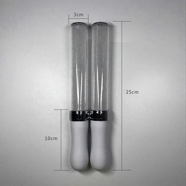 LED-lysstikker, 15 farger, lysstaver, konsertrekvisitter White