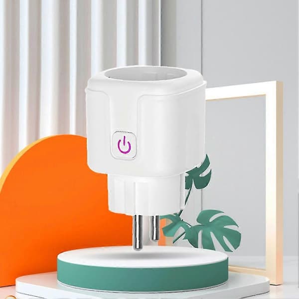 20a Smartplugg Tuya Zigbee 3.0 Mini Stikkontakt Strømmåleruttak For Google Home Hub Kreves EU-plugg