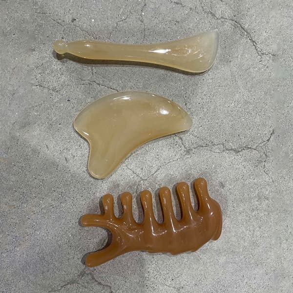 2/3 st Guasha Kroppsskraping Ansikts Tynn Gua Sha Brett Massasje—2f Suit 1