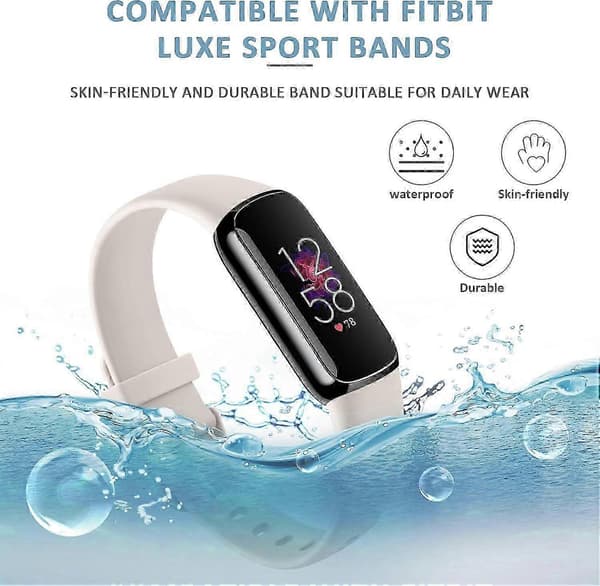 Fitbit Luxe Armband - 4-pack mjuka silikonband