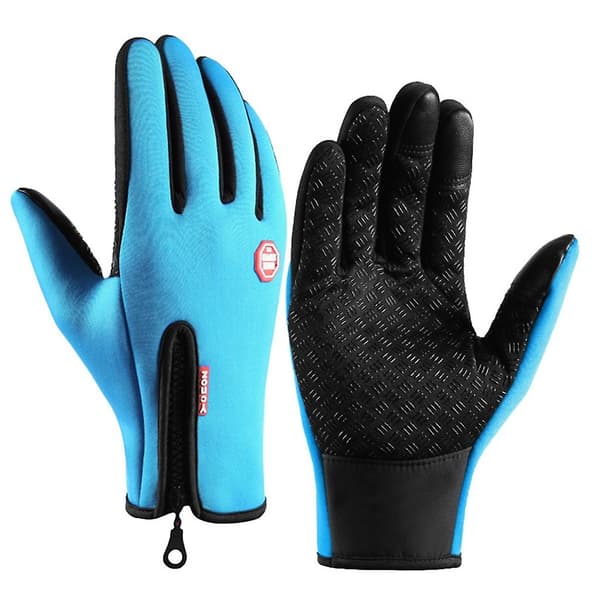 Vinter Touchscreen Skihandsker Vandtætte Handsker Snowboard Snehandsker Mænd 17 Sky Blue Touch XL