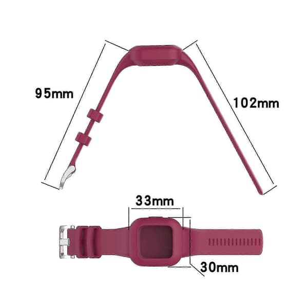 Erstatningssilikonerem til Garmin Vivofit JR3 - Sikker pasform til aktive børn Cornflower Blue