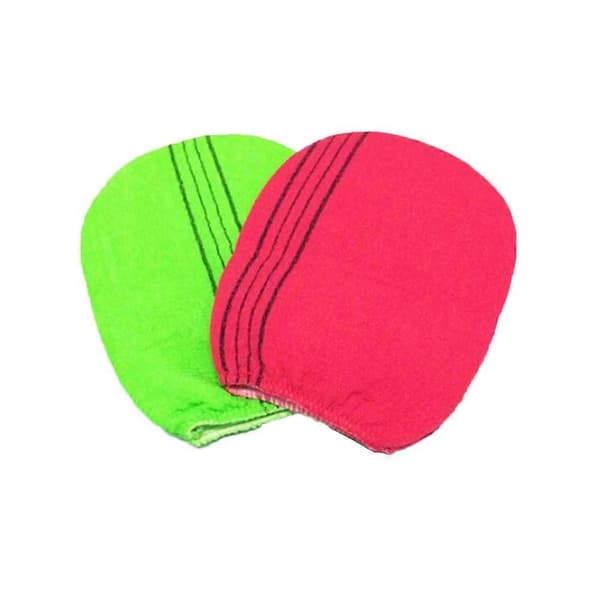 Badhandskar Skrubbhandskar för bad 2 st Rayon Blandad färgdesign