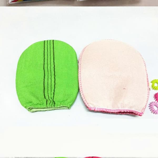 Badhandskar Skrubbhandskar för bad 2 st Rayon Blandad färgdesign