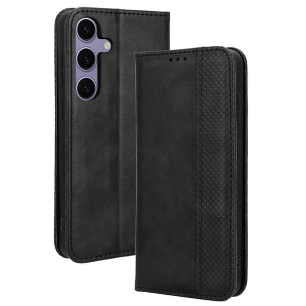【2F】Lommebokstativ Flip Telefondeksel til Samsung Galaxy S24 Plus - Svart Black black