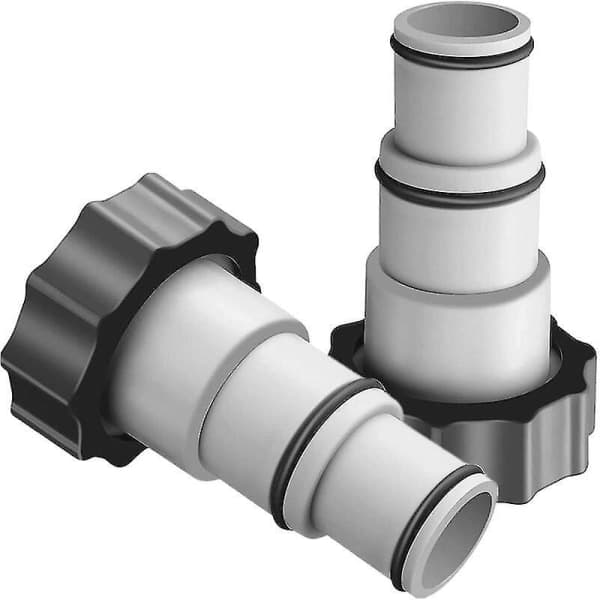 [2F]2-pack Intex Pool A-adapter ersättningspumpslangadapter A-serie med invändig gängskruv