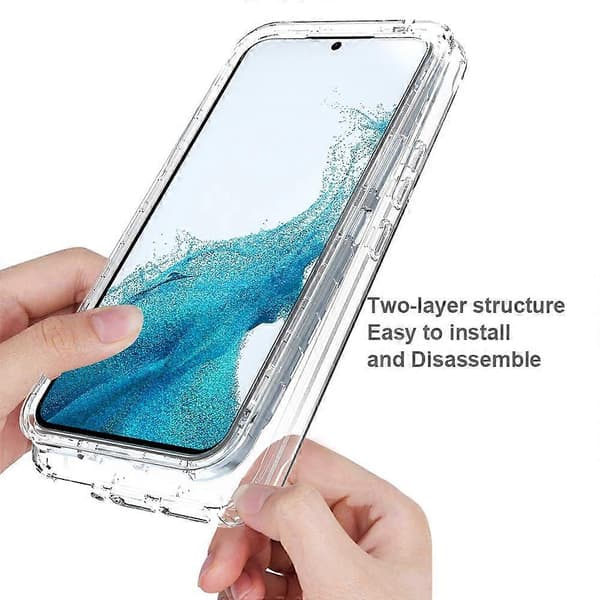 (Nytt) Støtsikkert klart gradient PC + TPU-telefondeksel For Samsung Galaxy A54 5G