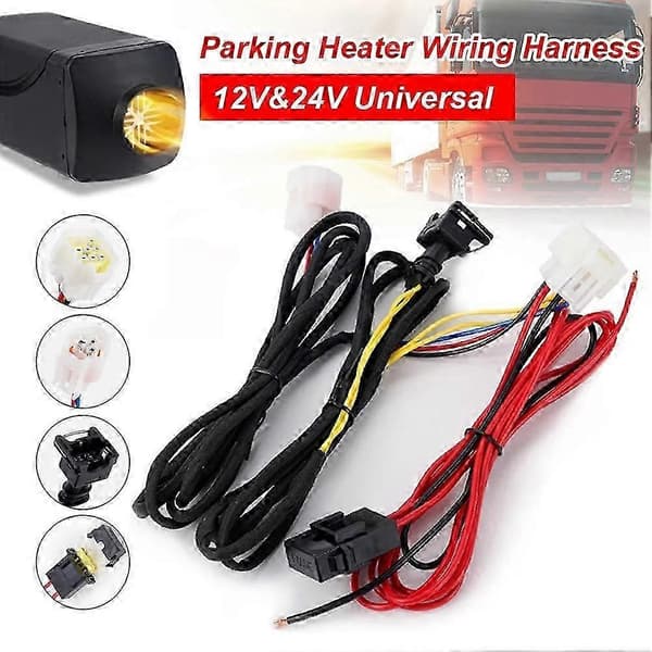 Til Eberspacher Webasto Parkeringsvarmer Ledningsnet 12V/24V Strømforsyningskabeladapter 2M A A 1pcs