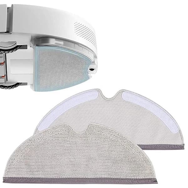 [2F]5-pack - Grå moppdukar för Xiaomi Roborock S5, S6, S50, S51, S55, MaxV