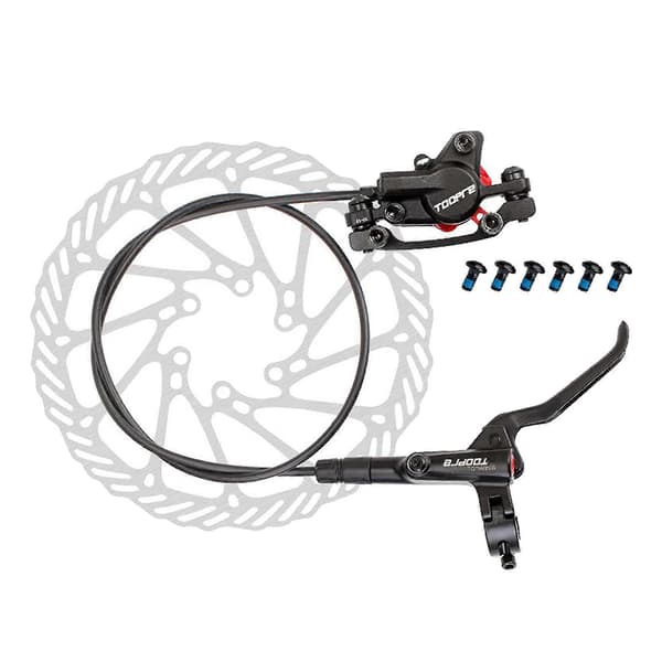 Deluxe cykel hydraulisk skivebremsekaliber sæt cykelolie flydende skivebremse Front