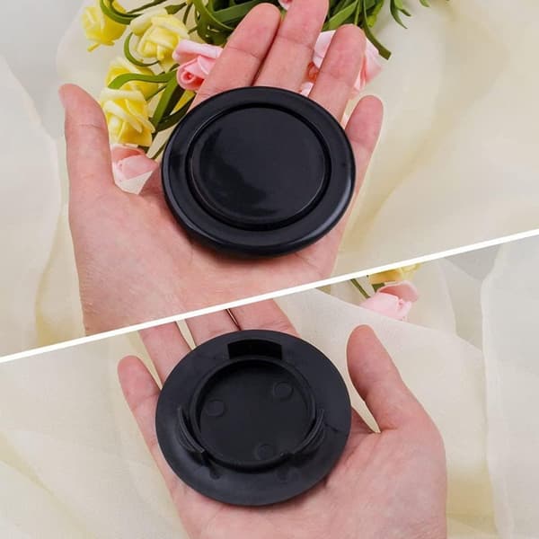 【2F】Havebord Parasolhul Ring & Hætte Sæt - Plastikprop Dækken, Reservedele - Sort - 65*10 mm
