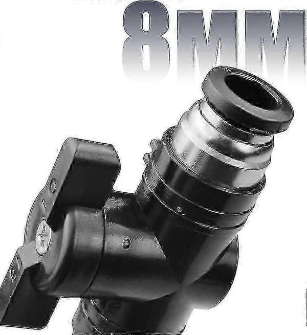 2 stk pneumatisk kuleventil, pneumatisk kobling, håndventilbryterleddkontroller for luftstrømskontroll (buc-8mm) SZRH