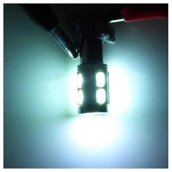[2F]2x Universal Ba9s H6w 10smd Led Sidoljuslampor Canbus Felfria 6000k Vit