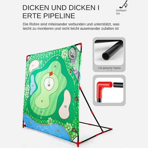 [2F]Battle Golf ferdighetsspill Golftreningsmatte kompatibel med golfere, interaktivt puttemattesett B