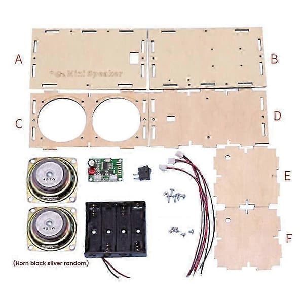[2F]DIY Bluetooth Højttalerboks Sæt Elektronisk Audio Forstærker Byg Din Egen Bærbare Trækasse Bluetooth