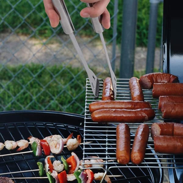 20 dele grillværktøj i rustfrit stål, komplet bærbart grilludstyr