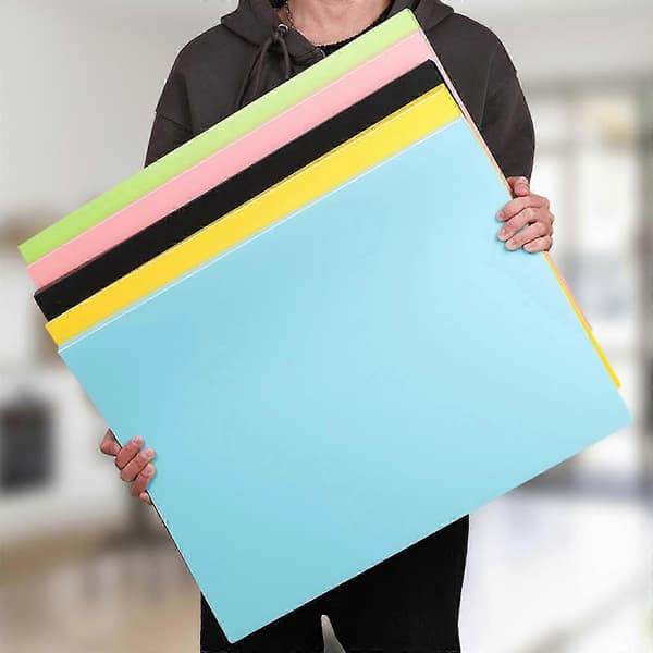 A2 A3 4K Displaymapper Presentasjonsmappe med Plastlommer Porteføljemappe for Kontor Pink A3 20 pages