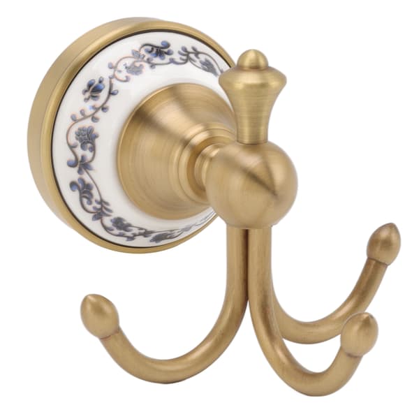 Elegant veggmontert kleskrok for baderom, dekorativ badekåpekrok for stue, solid kleshenger
