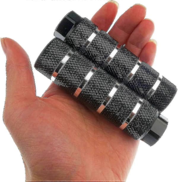 2 par aluminiumslegering cykelpinde bageste stuntpinde passer til 3/8 tommer aksler, sort blue