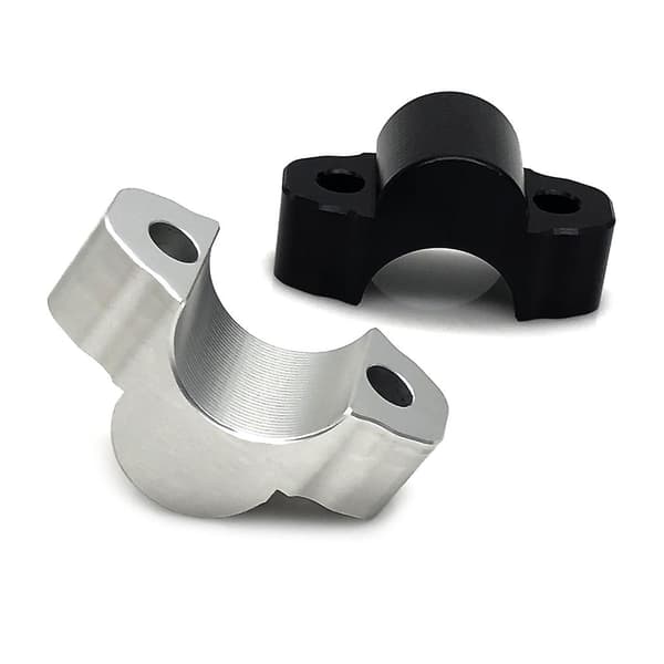 Styre Fat Bar Monteringsklemmer Risere Adapter For Tenere 700 2019-2023 Silver
