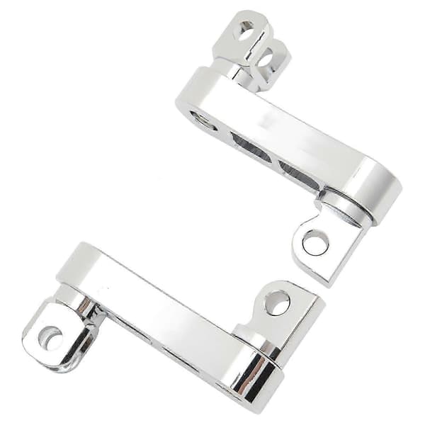 Motorcycle Footpeg Highway Mount 360 Adjustable Durable Footpeg Extension Bracket for Touring Models, Galvanized