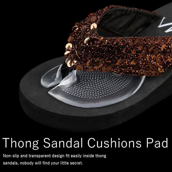 [2F]4st/2par Flip Flop Sandal Pads Flip Flops Slitstark Tåskydd Gel Tåstolpe Matta