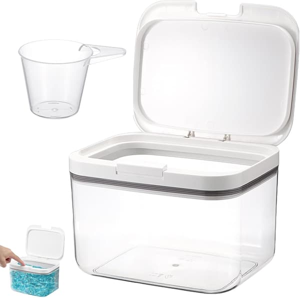 Detergent Storage 2.8L/4.5L/5.5L Storage Box with Lid Airtight Detergent Container 2.8L