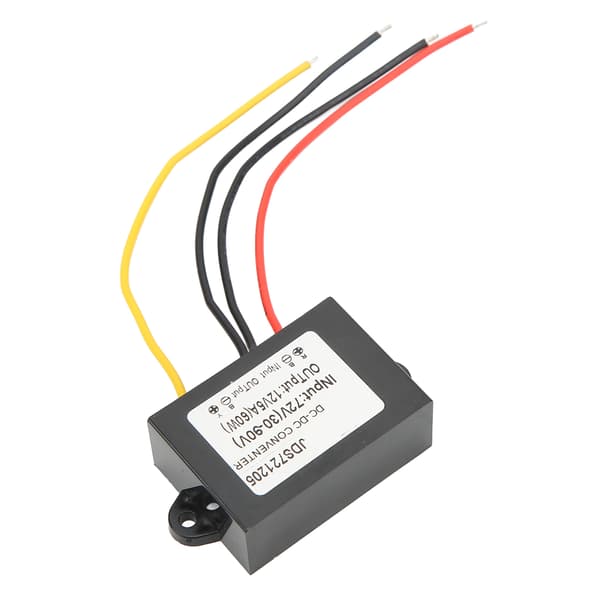 [2F]72V til 12V 5A DC Buck Converter Modul med Kabel Spenningstransformator IP67 Vanntett