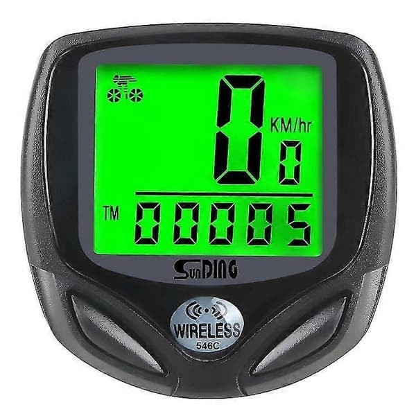 [2F]Cykel speedometer og kilometertæller trådløs vandtæt cykelcomputer med LCD-display og Multi-Perfekt