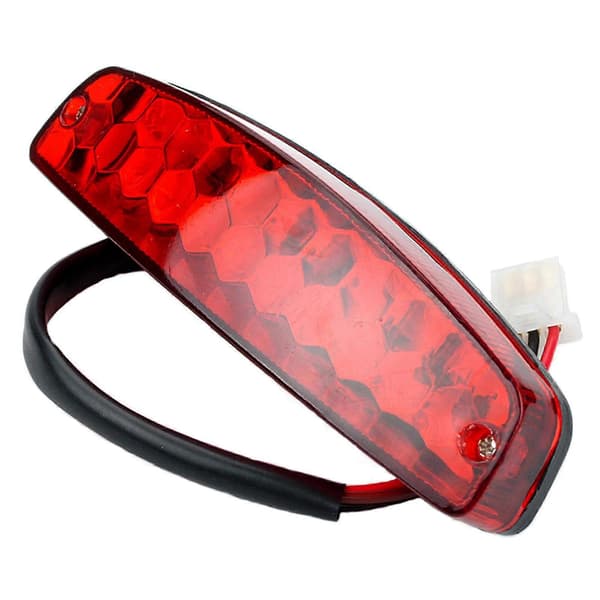 [2F]Motorcykel LED Bagbremselys Universal 12v Nummerpladelys Rød (Ruipei)