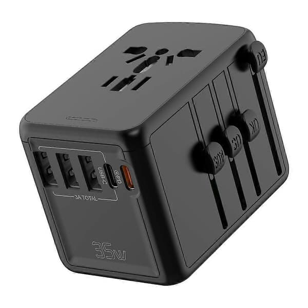 Stikkontakt til EU US AUS Universal Rejseadapter PD35W Verdensomspændende Strømstik