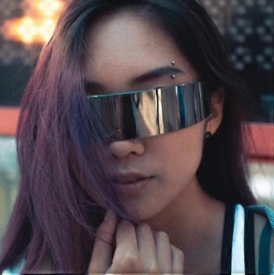Sølvfargede speilglass visir solbriller kostyme black3