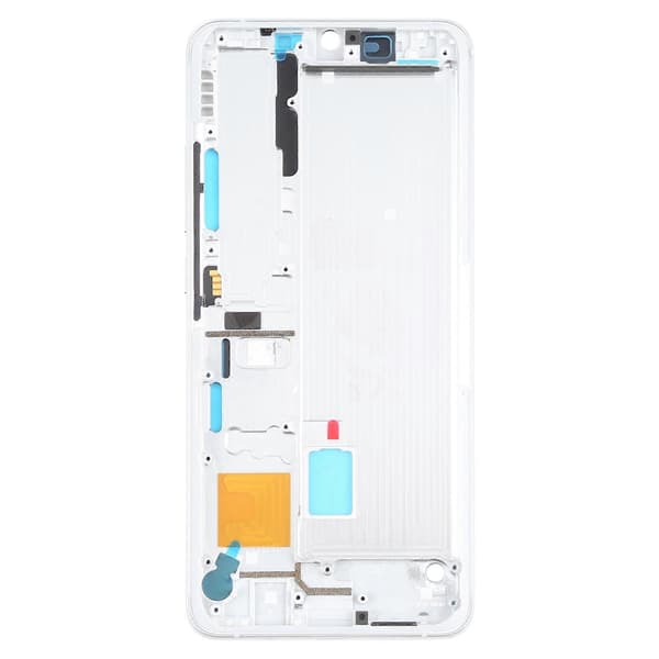 (Ny) Frontdeksel LCD-ramme for Xiaomi Mi Note 10 Lite M2002F4LG, M1910F4G White