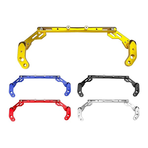 Universalt motorsykkelstyre multifunksjonell brakett balanse justerbar stang Silver