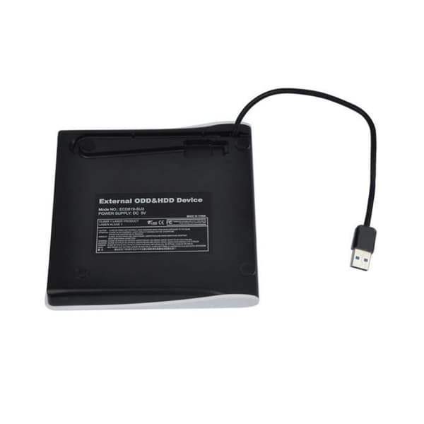 [2F]USB 3.0 Bærbar Ekstern DVD-brænder - Model - DVD-RW 8x - CD-R 24x - Hvid