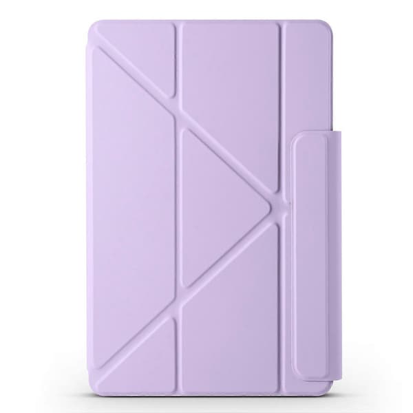 Fast spenne magnetisk deformasjon lær nettbrettveske for Honor MagicPad 2 12.3 Taro Purple