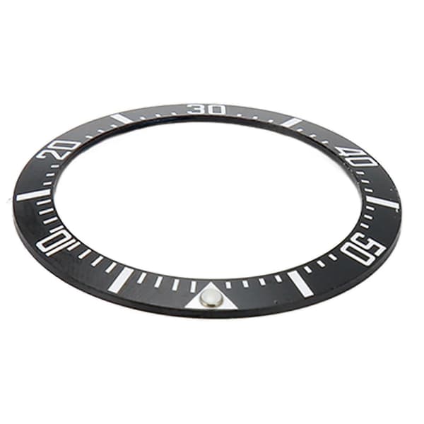 Urkransring 40 mm keramik til Rolex Deepsea erstatningstilbehør Black Base White Digit