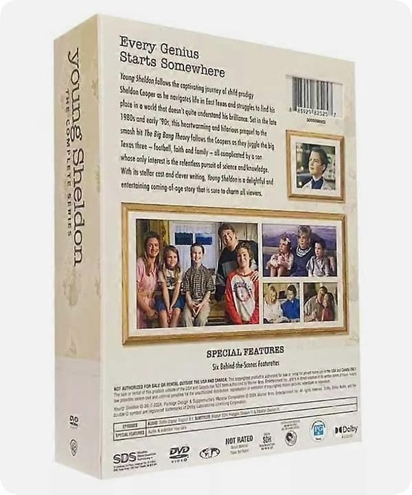 Young Sheldon: Hela serien Säsong 1-7 engelsk version (DVD, 2024, 14-Disc Set)