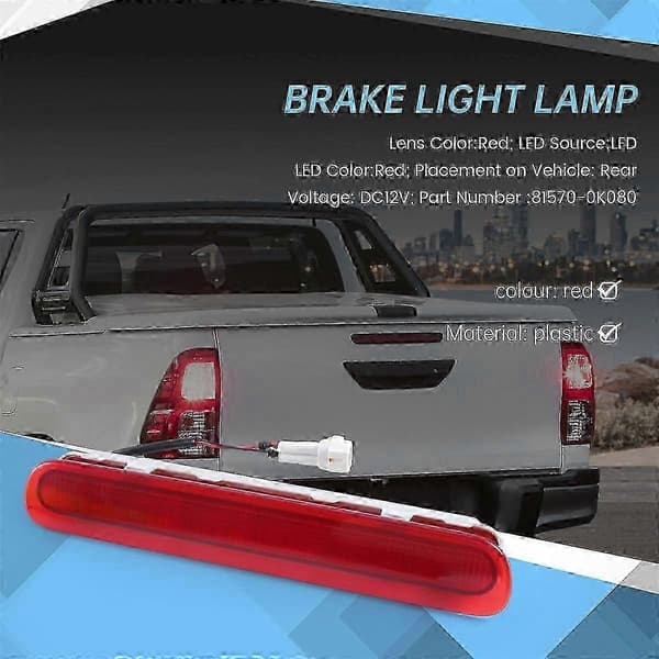Bil LED Bageste 3. Bremselygte til MK6 SR5 2005-2014 81570-0K080 Edition 0718 5 5