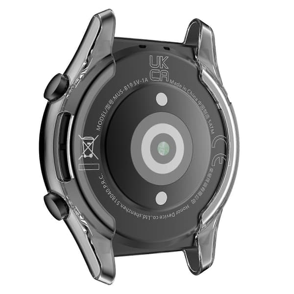 For Honor Watch GS 3 Full Coverage TPU Electroplating Watch Case Transparent