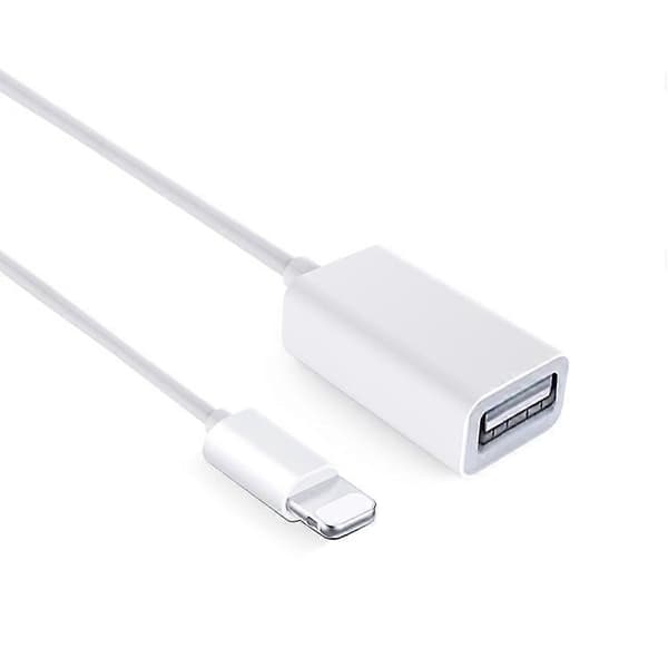 USB OTG Tilkoblingssett (10cm)(Hvit) Vit