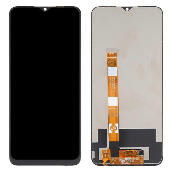 LCD-skjerm og digitizer komplett montering for OPPO Realme C25 RMX3193 RMX3191 Not Specified