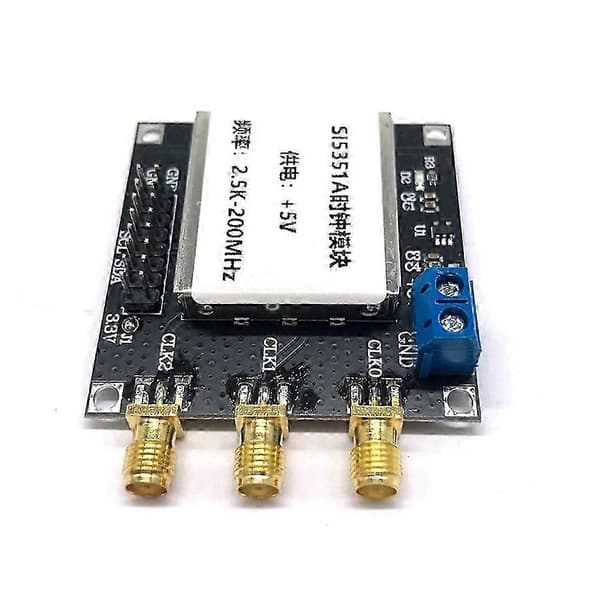 SI5351 Modul Högprecisions RF-klockgenerator 2.5K-200MHZ Klocksignalgeneratormodul med skärm Random