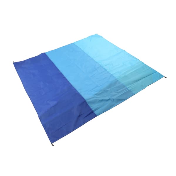 Waterproof Foldable Picnic Blanket, Oversized Sandproof Beach Mat for Travel and Camping, 3-in-1 Set, Treasure Blue