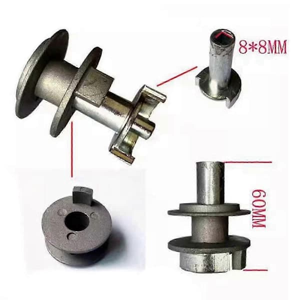 Paraplytilbehør for utendørs terrasse med sveivhåndtakserstatning Handle Pulley as described