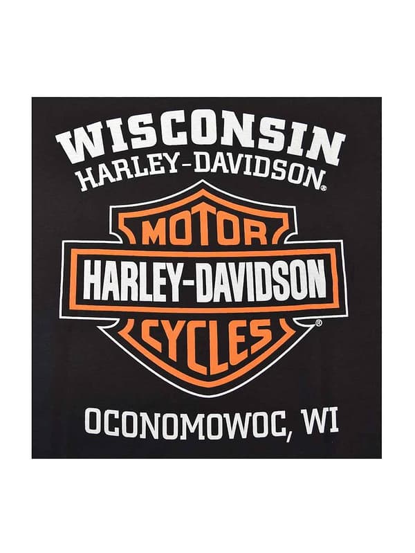 Orange Bar & Shield Sort T-shirt 30290591 Harley Davidson-ooo13—2f L