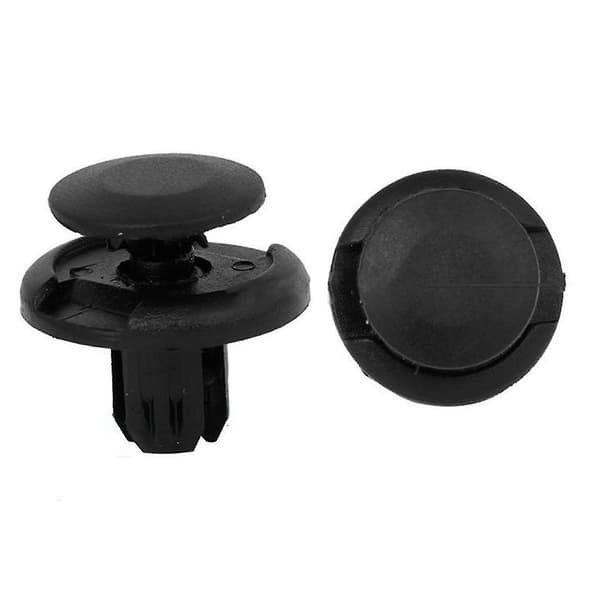 10 stk. naglefester i svart nylon for trimpanel