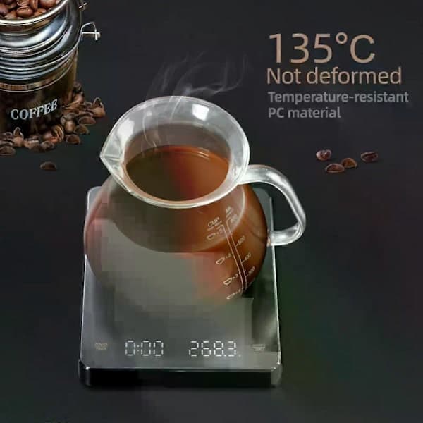 Timemore Black Mirror Basic + Høypresisjon Elektronisk Vekt Espresso Kaffevekt Smart Vekt Automatisk Timer Kjøkkenvekt